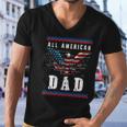 4Th Of July American Flag Dad Men V-Neck Tshirt