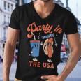 4Th Of July For Hotdog Lover Party In The Usa Men V-Neck Tshirt
