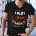 Adley Shirt Family Crest AdleyShirt Adley Clothing Adley Tshirt Adley Tshirt Gifts For The Adley Men V-Neck Tshirt