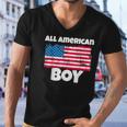 All American Boy Usa Flag Distressed 4Th Of July Men V-Neck Tshirt
