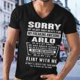 Arlo Name Gift Sorry My Heart Only Beats For Arlo Men V-Neck Tshirt