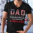 At Least You Dont Have A Liberal Child American Flag Men V-Neck Tshirt