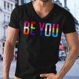 Be You Lgbt Flag Gay Pride Month Transgender Rainbow Lesbian Men V-Neck Tshirt