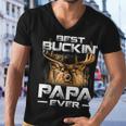 Best Buckin Papa Ever Deer Hunting Bucking Father Men V-Neck Tshirt