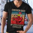 Chicken Chicken Chicken Dad Like A Regular Dad Farmer Poultry Father Day_ V8 Men V-Neck Tshirt