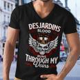 Desjardins Blood Runs Through My Veins Name V2 Men V-Neck Tshirt