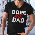 Dope Ass Dad Funny Fathers Day Funny Matching Family Men V-Neck Tshirt