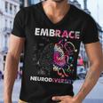 Embrace Neurodiversity Funny V4 Men V-Neck Tshirt