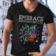 Embrace Neurodiversity Funny V5 Men V-Neck Tshirt