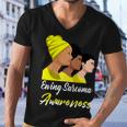 Ewings Sarcoma Awareness Yellow Women Ewings Sarcoma Ewings Sarcoma Awareness Men V-Neck Tshirt