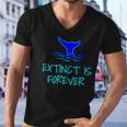 Extinct Is Forever Environmental Protection Whale Men V-Neck Tshirt