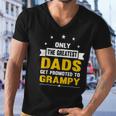 Family 365 The Greatest Dads Get Promoted To Grampy Grandpa Men V-Neck Tshirt