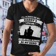 Father Grandpa Ill Always Be My Daddys Little Girl And He Will Always Be My Herotshir Family Dad Men V-Neck Tshirt