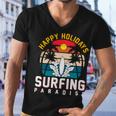 Funny Enjoy The Summer Holiday Summer Surfing Paradise Men V-Neck Tshirt