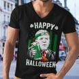 Funny Leprechaun Biden Happy Halloween For St Patricks Day Men V-Neck Tshirt