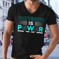 Funny Patience Is Power Men V-Neck Tshirt