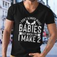 Funny Twins Dad Fathers Day - Twin Daddy Men V-Neck Tshirt