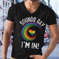 Gay Pride Sounds Gay Im In Men Women Lgbt Rainbow Men V-Neck Tshirt
