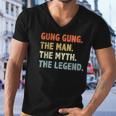 Gung Gung The Man Myth Legend Fathers Day Gift For Papa Dad Men V-Neck Tshirt