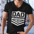 Happy Fathers Day Dad Dedicated And Devoted Men V-Neck Tshirt