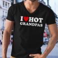 I Heart Hot Grandpas I Love Hot Grandpas Men V-Neck Tshirt