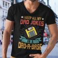 I Keep All My Dad Jokes In A Dad-A-Base Vintage Fathers Day Men V-Neck Tshirt