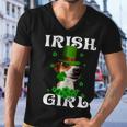 Jack Russell Terrier Patricks Day For Dog Lovers Men V-Neck Tshirt