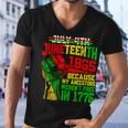 July 4Th Junenth 1865 Because My Ancestors Mens Girls Men V-Neck Tshirt