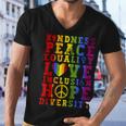 Kindness Equality Love Lgbtq Rainbow Flag Gay Pride Month Men V-Neck Tshirt