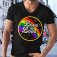 Love Is Love Rainbow Lgbt Gay Lesbian Pride Men V-Neck Tshirt
