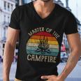 Master Of The Campfire Camping Retro Camper Men V-Neck Tshirt