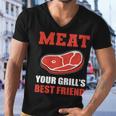 Meat Your Grill’S Best Friend Butcher Chef Cook Bbq Men V-Neck Tshirt