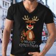 Merry Christmas Reindeer Funny Family 884 Shirt Men V-Neck Tshirt