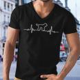 Minimalist Heartbeat Goldendoodle Men V-Neck Tshirt