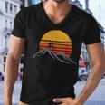 Mountain Bike Vintage Sunset Design Graphic 235 Trending Shirt Men V-Neck Tshirt