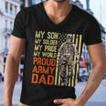 My Son Is Soldier Proud Military Dad 703 Shirt Men V-Neck Tshirt