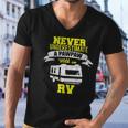 Never Underestimate A Pawpaw Rv Camping Distressed Men V-Neck Tshirt