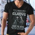 Never Underestimate The Power Of An Gladys Even The Devil V8 Men V-Neck Tshirt