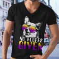 No Fluffs Given Corgi Sunglasses Pembroke Welsh Corgi Pwc Men V-Neck Tshirt