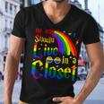 No One Should Live In A Closet Lgbt-Q Gay Pride Proud Ally Men V-Neck Tshirt