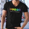 Not A Phase Moon Lgbt Gay Pride Men V-Neck Tshirt