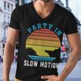 Party In Slow Motion Vintage Funny Boating Boating Gifts Men V-Neck Tshirt