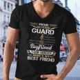 Proud Army National Guard Boyfriend Flag US Military Men V-Neck Tshirt