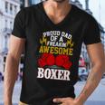 Proud Dad Of A Freakin Awesome Boxer For Boxing Dads Men V-Neck Tshirt