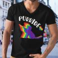 Purride Gay Pride Cat Pride Cat Cat Lgbtq Men V-Neck Tshirt