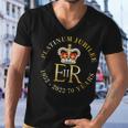 Queens Platinum Jubilee V2 Men V-Neck Tshirt