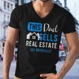 Real Estate Agent Men Dad Funny Realtor Gift Raglan Baseball Men V-Neck Tshirt