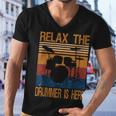 Relax The Drummer Here Men V-Neck Tshirt