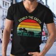 Rewild The Earth Animal Forest Earth Day Men V-Neck Tshirt