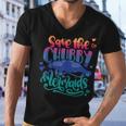 Save The Chubby Mermaids Funny Mermaid Men V-Neck Tshirt